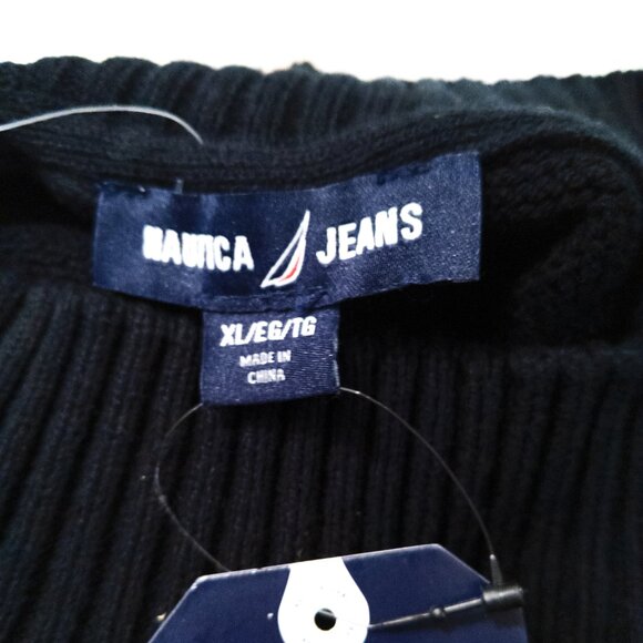 NWT Nautica Jeans Nautical Navy Striped Sweater Women's Size XL Casual Classic - Picture 6 of 6